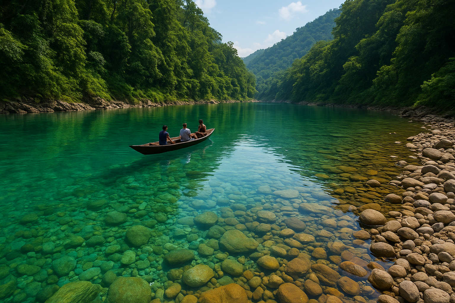 Dawki crystal clear river