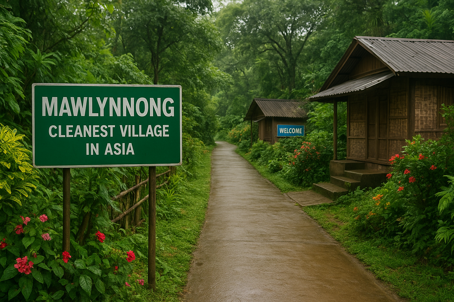 Mawlynnong cleanest village in Asia