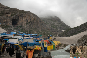 Amarnath cave sacred pilgrimage site